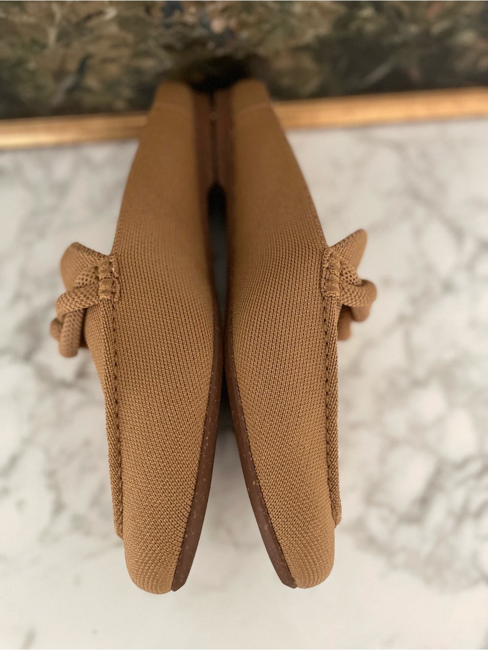 Rothy's The Loafer Mule Birdseye Wren Beige Size 11 In Love Insole - Picture 11 of 12